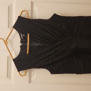 Lace top/ Wide Leg Bottom Romper